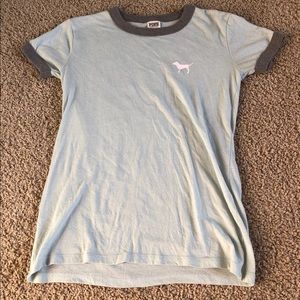 PINK victoria’s secret ringer tee